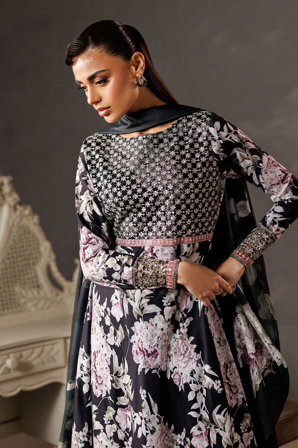 Embroidered Slik Lawn SL-26-16
