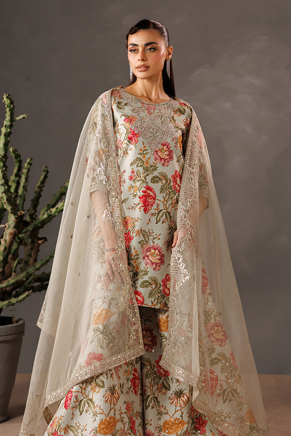 Embroidered Silk Lawn SL-26-10
