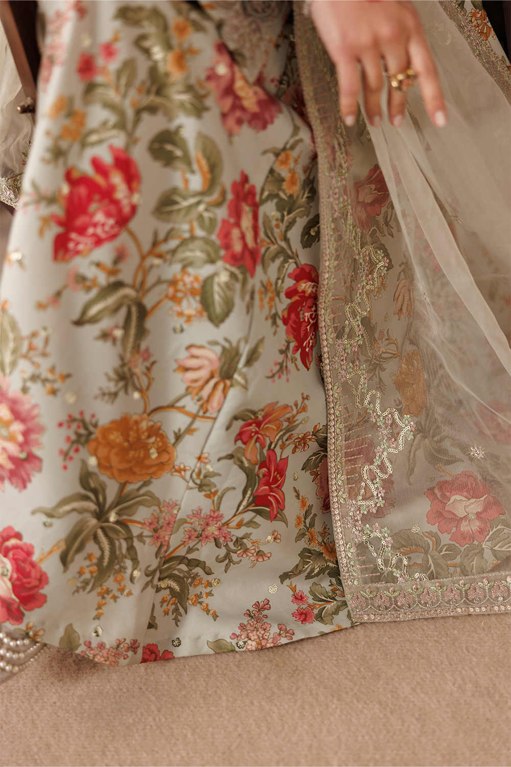 Embroidered Silk Lawn SL-26-10