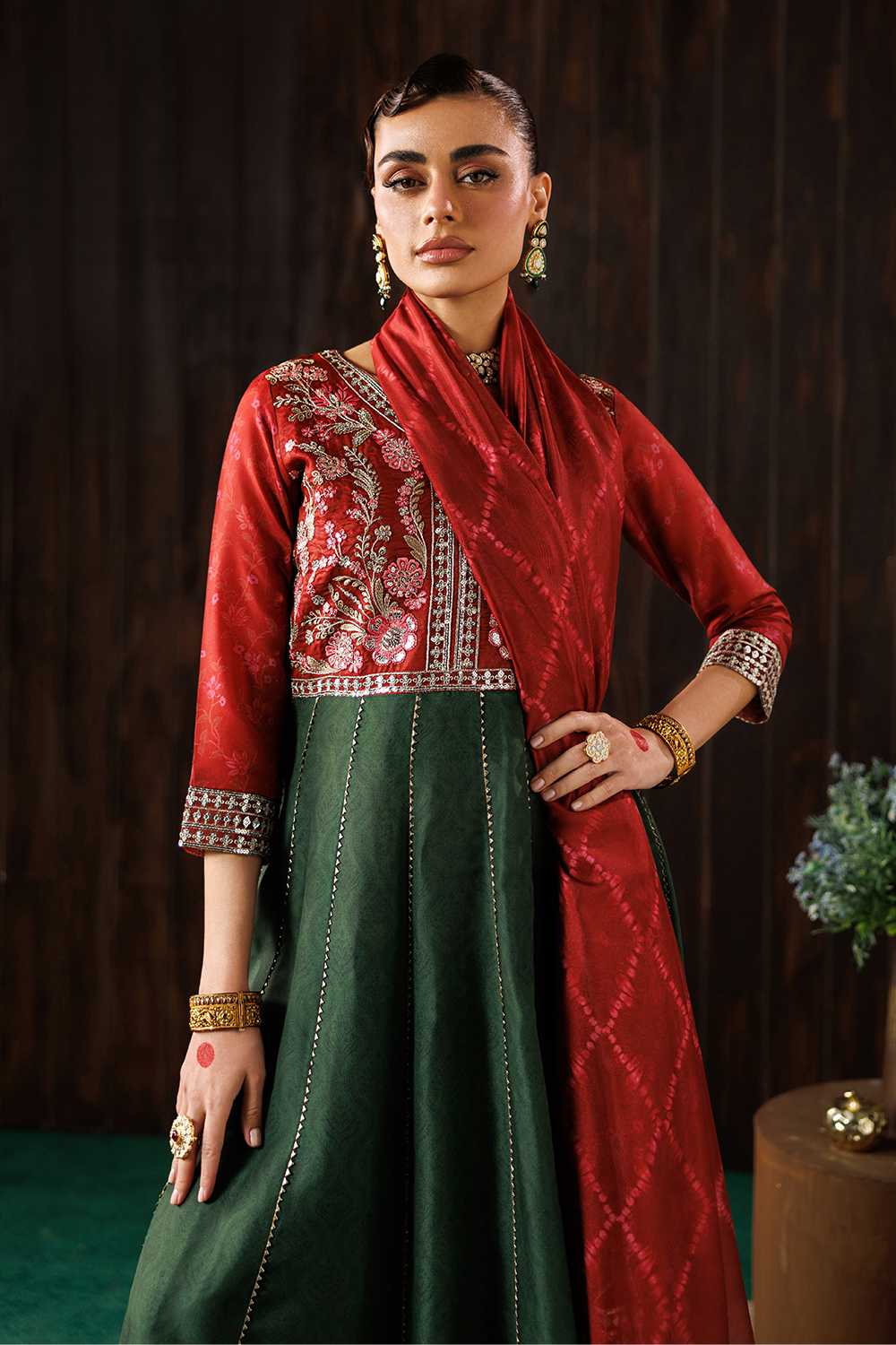 Embroidered Silk Lawn SL-26-14