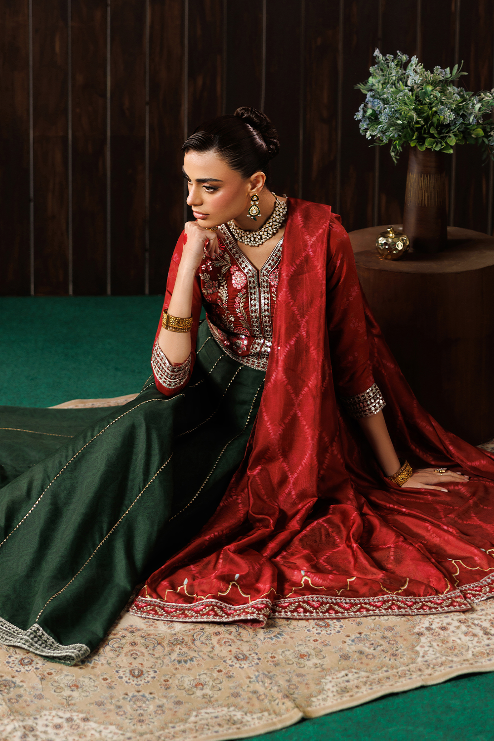 Embroidered Silk Lawn SL-26-14