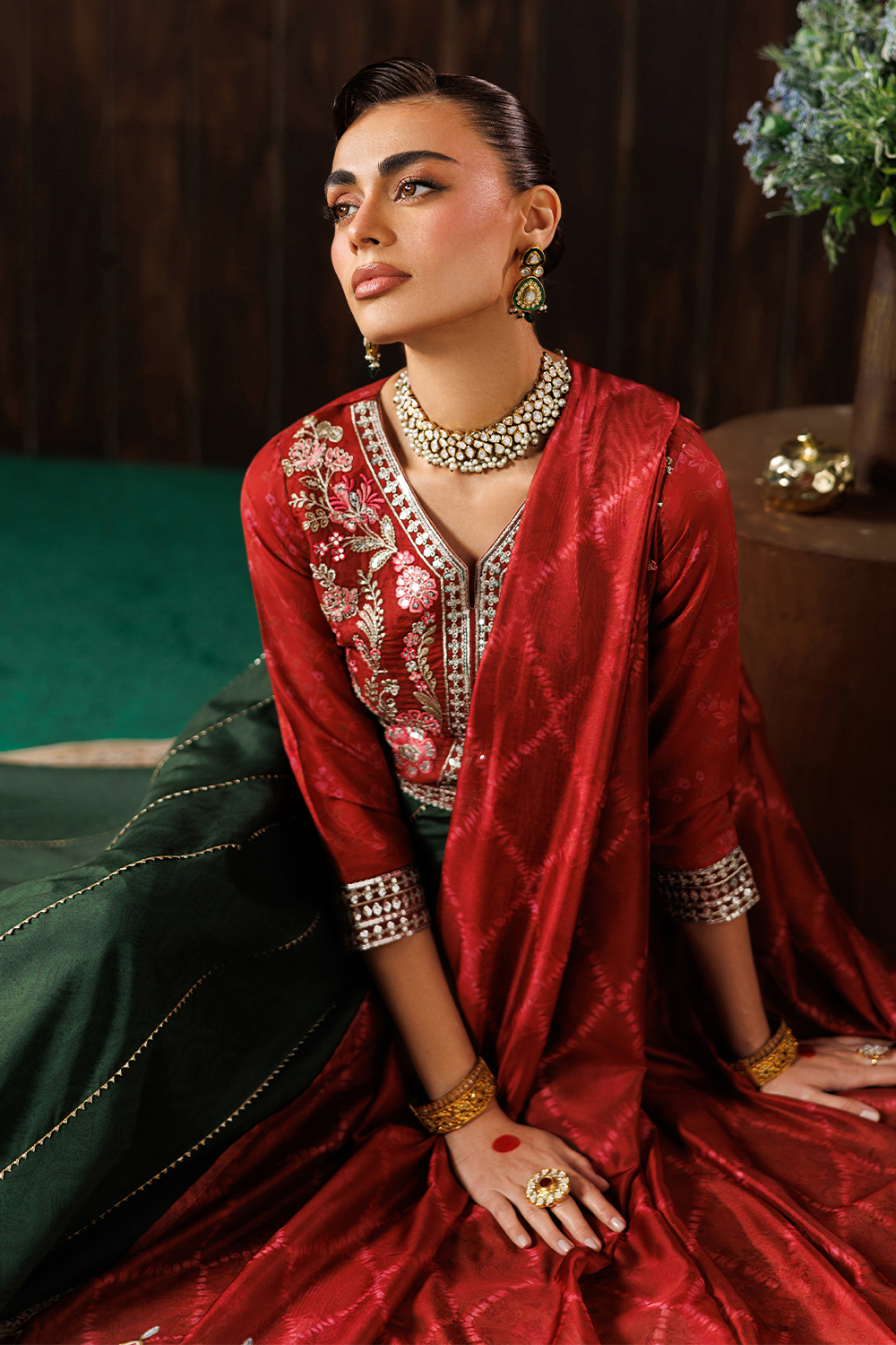 Embroidered Silk Lawn SL-26-14