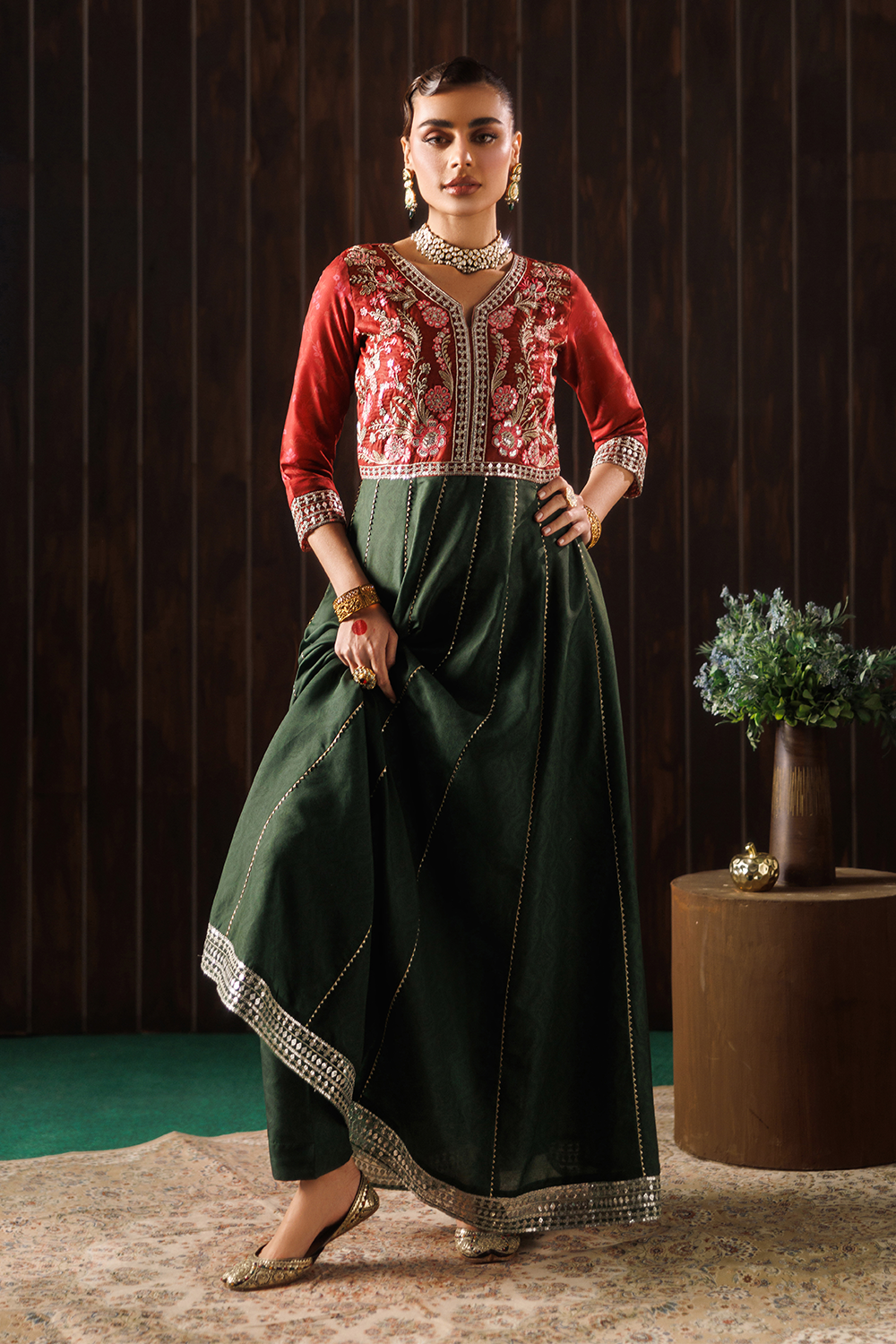 Embroidered Silk Lawn SL-26-14