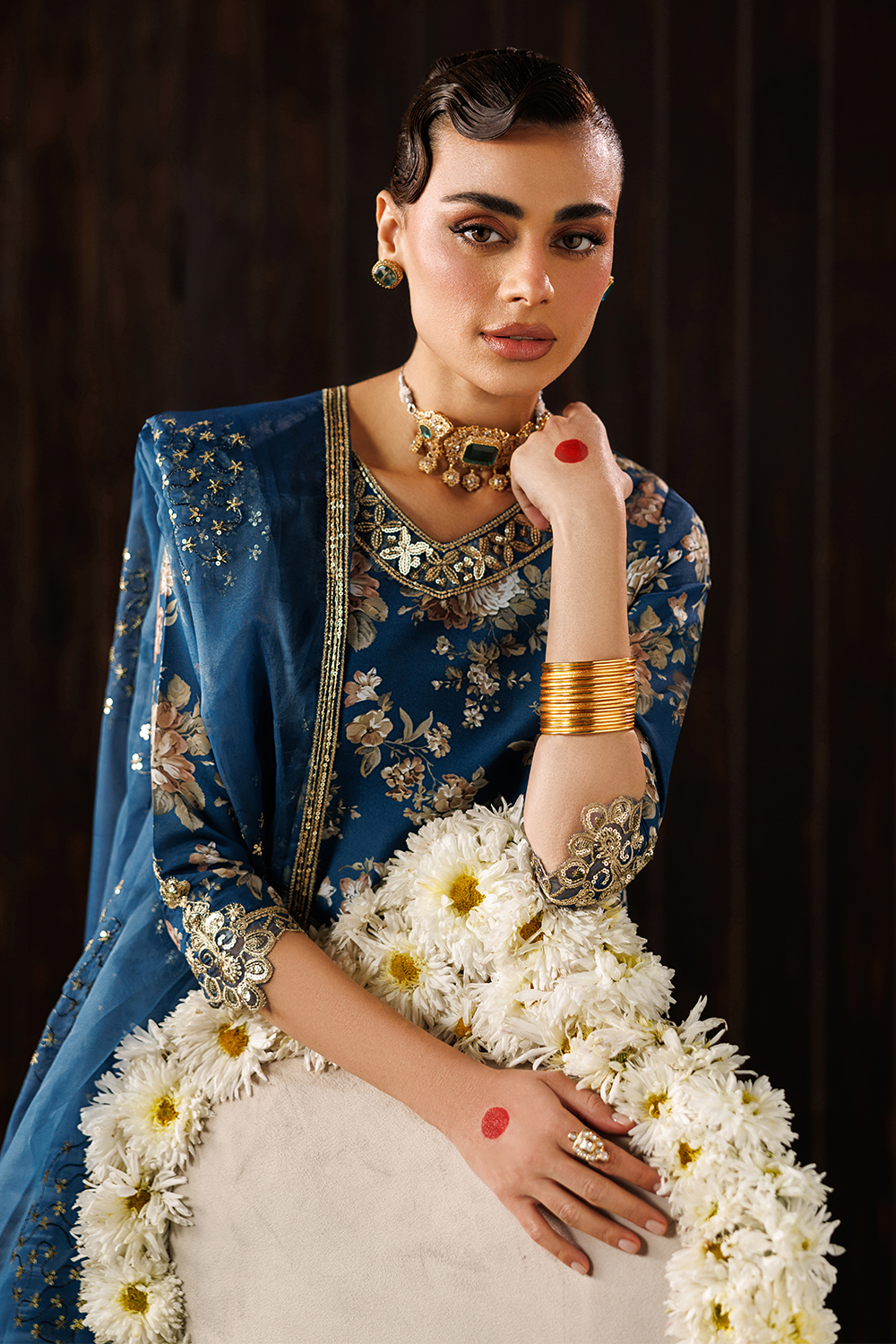 Embroidered Silk Lawn SL-26-11