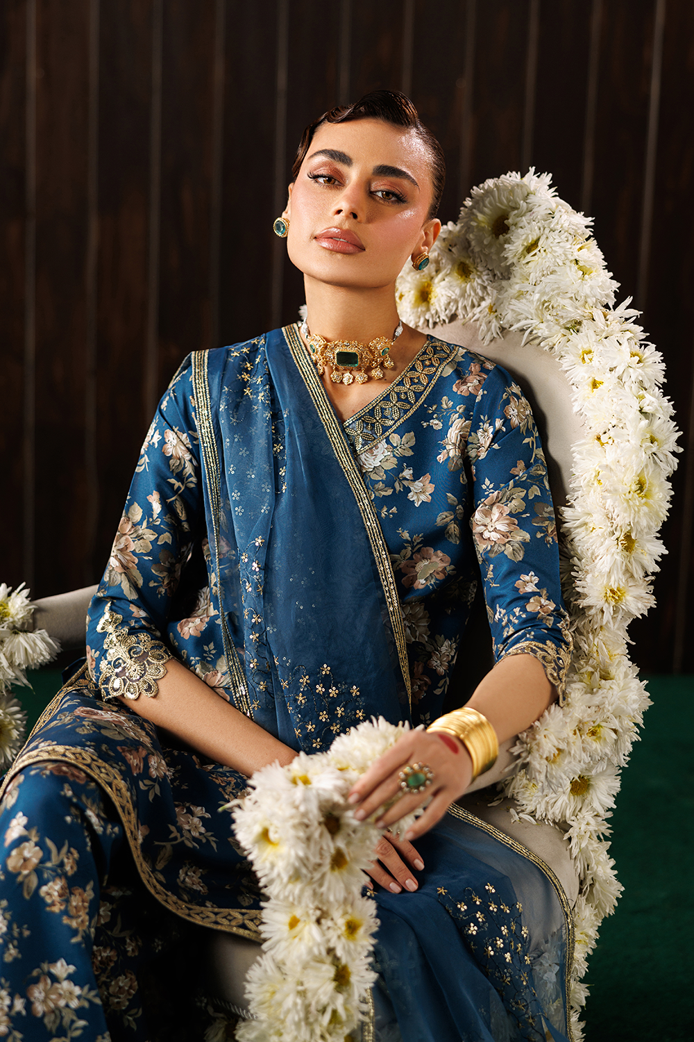 Embroidered Silk Lawn SL-26-11