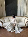 Luxurious Hand-Embroidered Sheesha Silk Fabric 3-Piece Suit